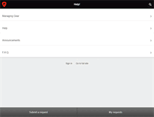 Tablet Screenshot of help.gbase.com